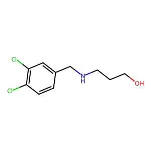 3-{[(3,4-Dichlorophenyl)methyl]amino}propan-1-ol structure