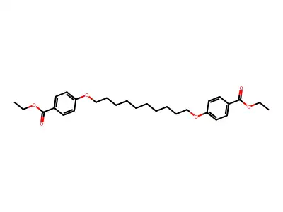 1,10-Bis[4-(ethoxycarbonyl)phenoxy]decane structure