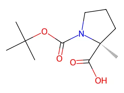 1-[(Tert-butoxy)carbonyl]-2-methylpyrrolidine-2-carboxylic acid structure