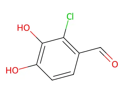 2-氯-3,4-二羟基苯甲醛 structure