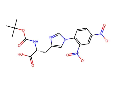 DL-Boc-His(Dnp)-OH structure