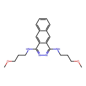1,4-Bis(methoxypropylamino)benzophthalazine structure