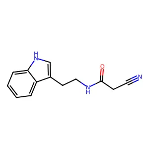 2-cyano-N-[2-(1H-indol-3-yl)ethyl]acetamide structure