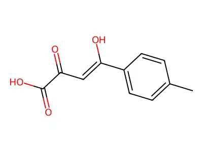 4-Hydroxy-4-(4-methylphenyl)-2-oxobut-3-enoic acid structure