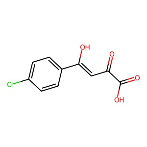 (2Z)-4-(4-Chlorophenyl)-2-hydroxy-4-oxo-2-butenoic acid structure