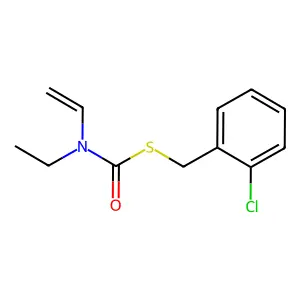 Carbamothioic acid, ethenylethyl-,S-((2-chlorophenyl)methyl) ester structure
