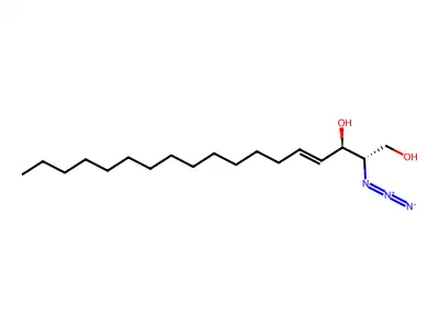 4-Octadecene-1,3-diol,2-azido-, (2S,3R,4E)- structure