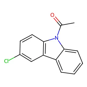 9-acetyl-3-chloro-9H-carbazole structure