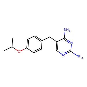 2,4-Pyrimidinediamine, 5-[[4-(1-methylethoxy)phenyl]methyl]- structure