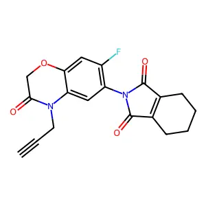 丙炔氟草胺 structure