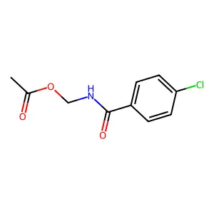 N-(乙酰氧甲基)-4-氯苯甲酰胺 structure