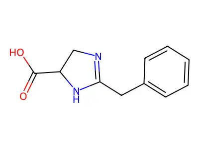 2-benzyl-4,5-dihydro-1H-imidazole-4-carboxylic acid structure