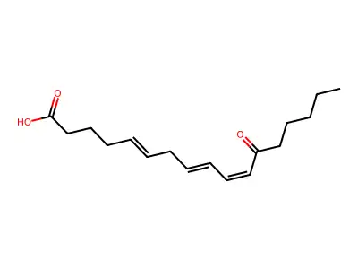 12-氧代十七碳-5,8,10-三烯酸 structure