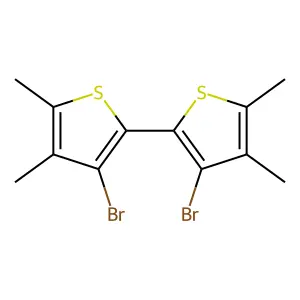 2,2'-Bithiophene, 3,3'-dibromo-4,4',5,5'-tetramethyl- structure