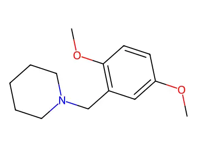 1-(2,5-Dimethoxybenzyl)piperidine structure