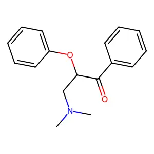 3-Dimethylamino-2-phenoxy-propiophenone structure