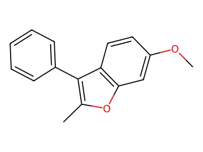 6-Methoxy-2-methyl-3-phenyl-benzofuran structure