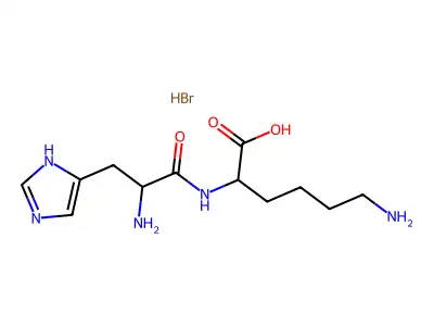 L-histidyl-L-lysine structure