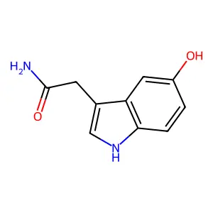 2-(4-hydroxy-1H-indol-3-yl)acetamide structure