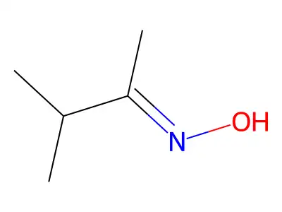2-Butanone, 3-methyl-, oxime structure