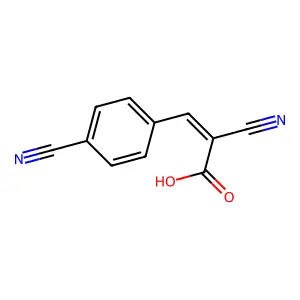2-Propenoic acid, 2-cyano-3-(4-cyanophenyl)- structure