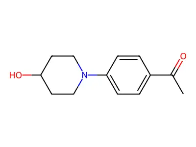 1-(4-(4-Hydroxypiperidin-1-yl)phenyl)ethan-1-one structure