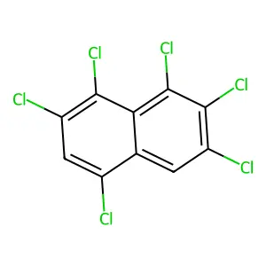 Naphthalene, 1,2,3,5,7,8-hexachloro- structure