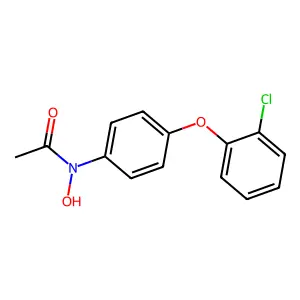 Acetamide, N-(4-(2-chlorophenoxy)phenyl)-N-hydroxy- structure