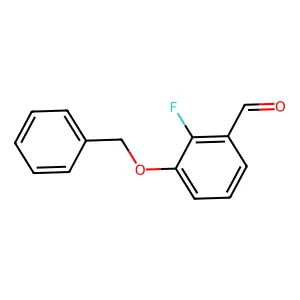 Benzaldehyde, 2-fluoro-3-(phenylmethoxy)- structure