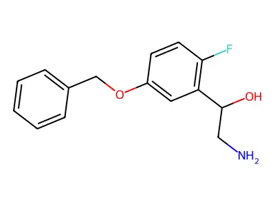 alpha-(Aminomethyl)-2-fluoro-5-(phenylmethoxy)benzenemethanol structure