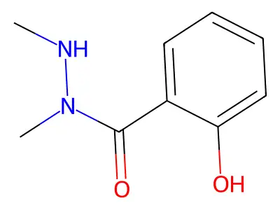 N-(dimethylamino)(2-hydroxyphenyl)carboxamide structure