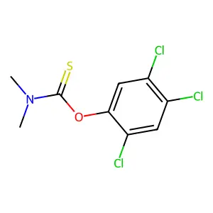 O-(2,4,5-trichlorophenyl) N,N-dimethylcarbamothioate structure