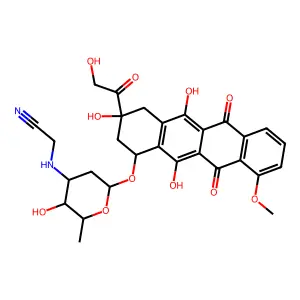 Cyanomethyladriamycin structure