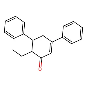 6-Ethyl-3,5-diphenylcyclohex-2-en-1-one structure