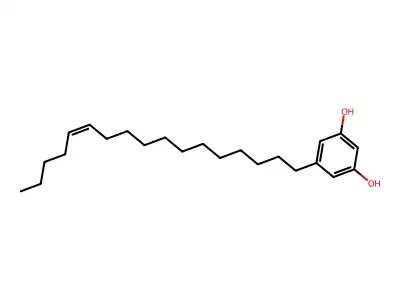 5-(12Z)-12-Heptadecen-1-yl-1,3-benzenediol structure