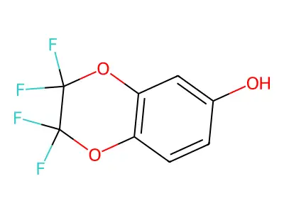 6-Hydroxy-2,2,3,3-tetrafluoro-1,4-benzodioxane structure