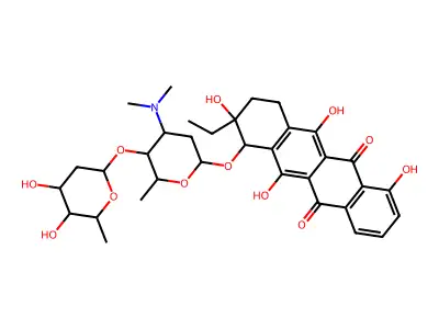Cosmomycin B' structure