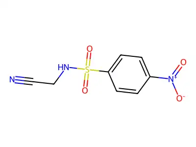 N-(cyanomethyl)-4-nitrobenzenesulfonamide structure