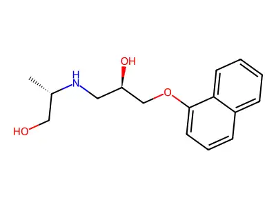 1-(1-Hydroxy-2-propylamino)-3-(1-naphthoxy)-2-propanol structure