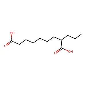 Nonanedioic acid, 2-propyl- structure