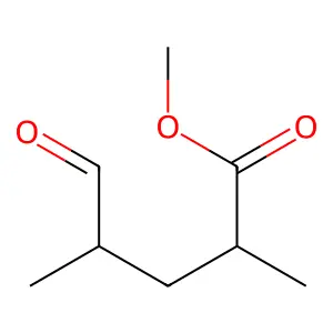 Methyl 2,4-dimethyl-5-oxopentanoate structure