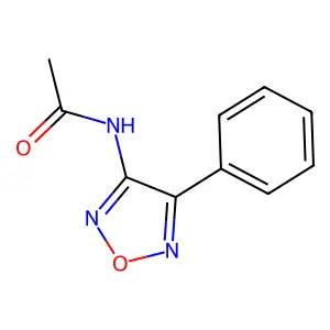 N-(4-phenyl-1,2,5-oxadiazol-3-yl)acetamide structure
