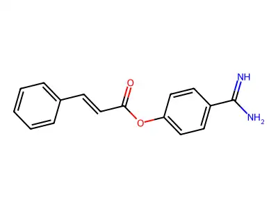 4-Amidinophenyl cinnamate structure