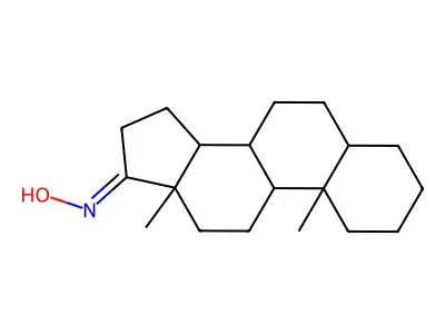 5alpha-Androstan-17-one, oxime structure