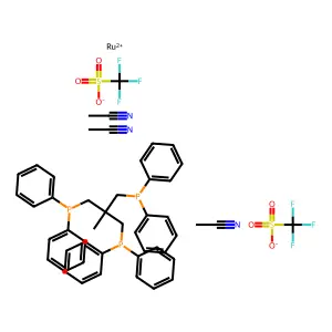 (Ru(MeCN)3(PPP))(OTf)2 structure