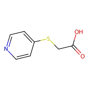 (4-吡啶硫基)乙酸 structure