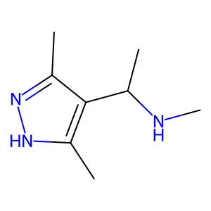 Pyrazole, 3,5-dimethyl-4-(1-methylamino)ethyl- structure