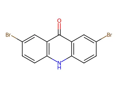 2,7-dibromo-10H-acridin-9-one structure