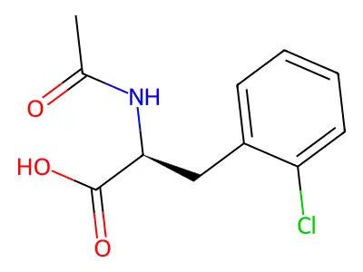 2-acetamido-3-(2-chlorophenyl)propanoic Acid structure