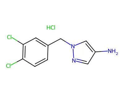 1-[(3,4-二氯苯基)甲基]-1H-吡唑-4-胺 structure